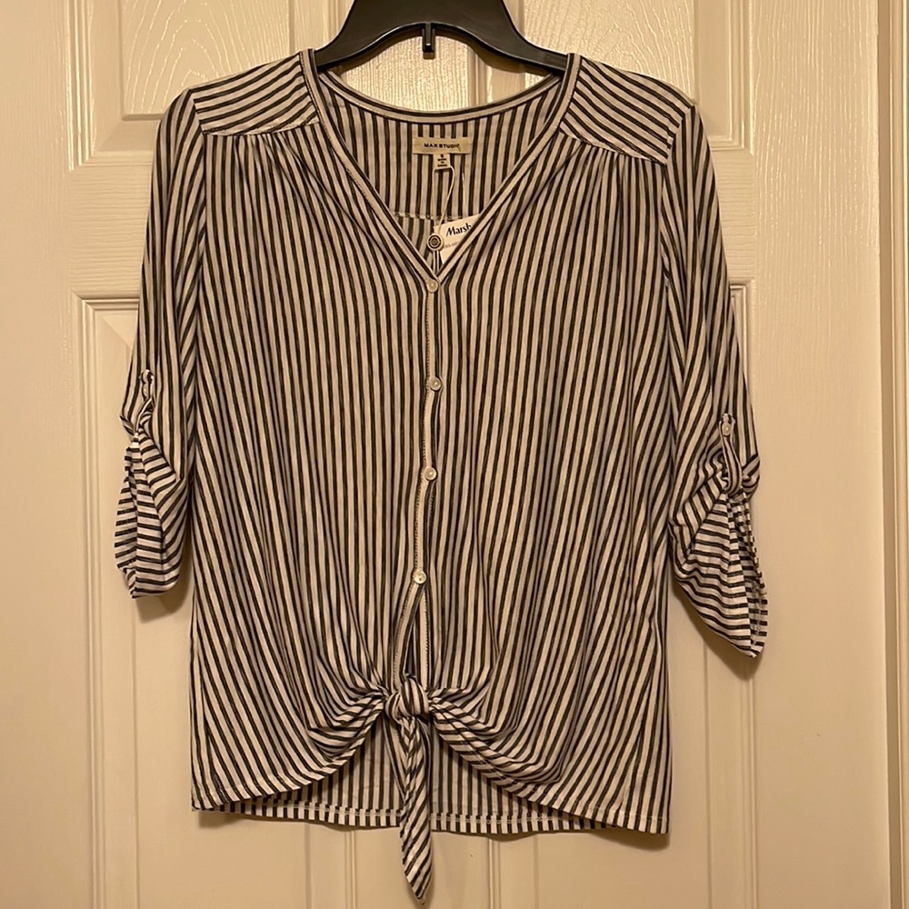 Max Studio Stripped Blouse